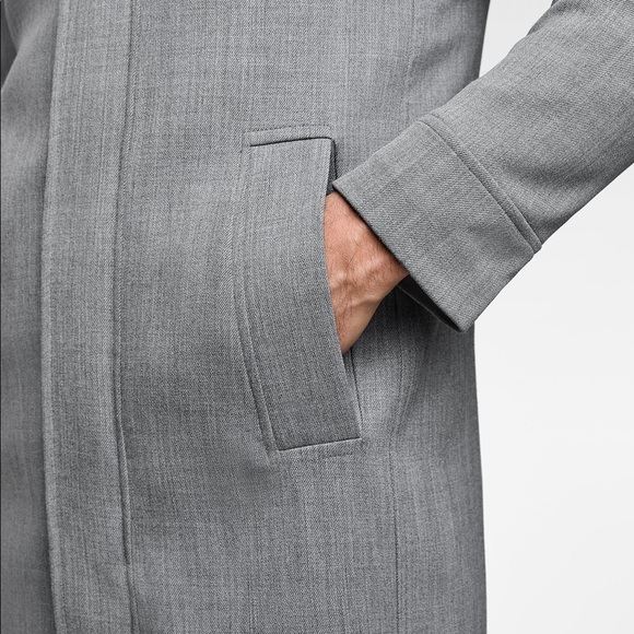 ZARA MAN GRAY COAT BRAND NEW WITH TAGS MEDIUM - Picture 8 of 11